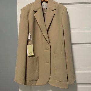 Aritzia Sorrento Blazer - Olive Beige in XS